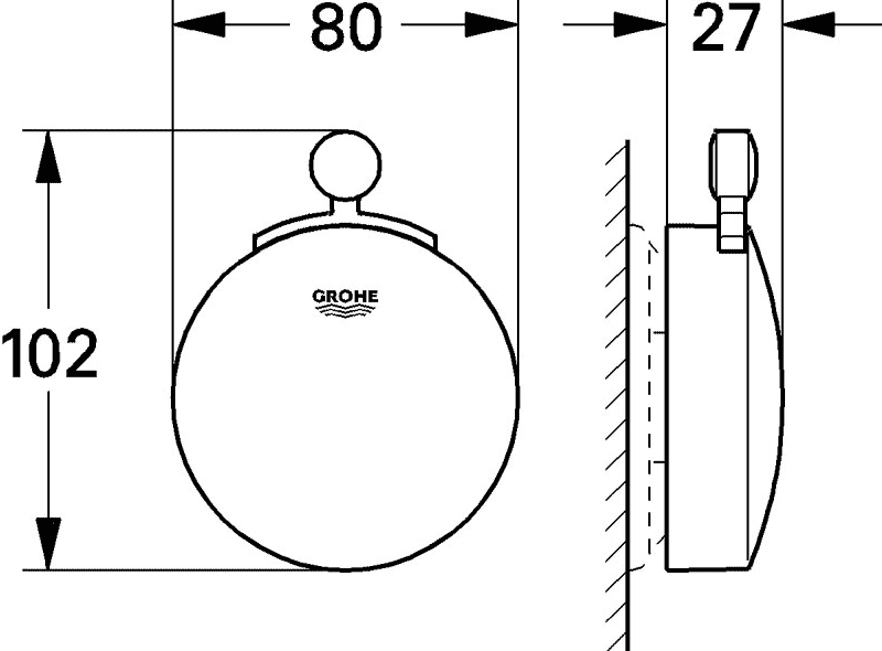 Grohe Talento 19020 000 Накладка на слив-перелив