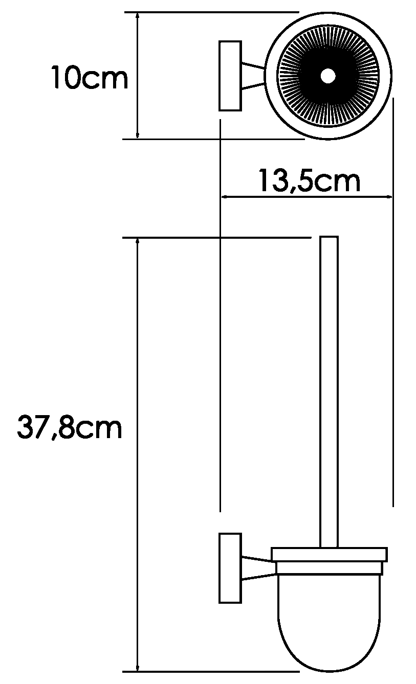 WasserKraft Isen K-4027 Ёршик настенный