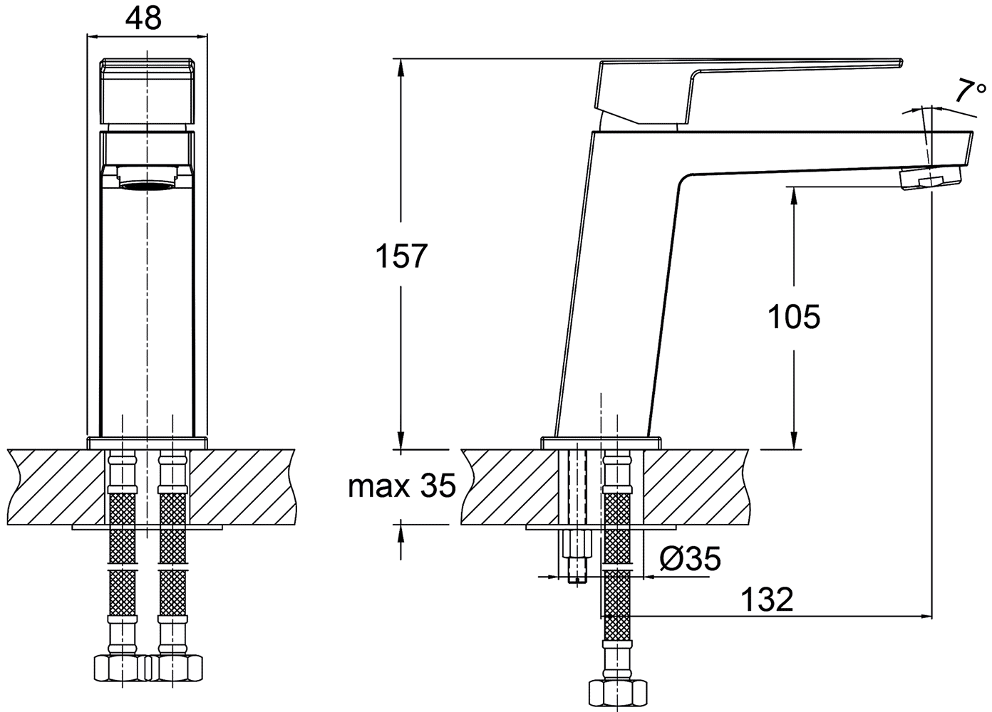 RUSH Thira TR3625-11 Смеситель для раковины