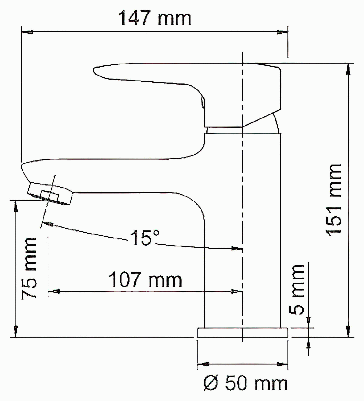 WasserKraft Vils 5603 Смеситель для раковины