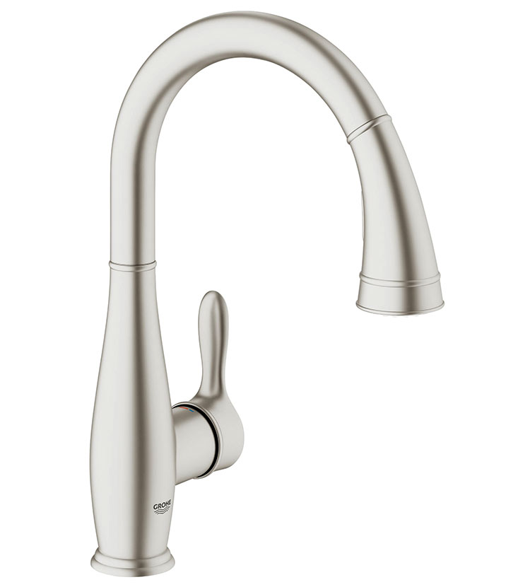 Grohe Parkfield 30215 DC1 Смеситель кухонный с выдвижным душем (суперсталь)