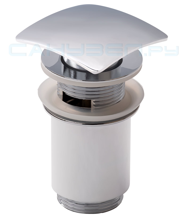 Remer 905SCC Слив 68x68x1-1/4" Click-Clack с переливом (хром)