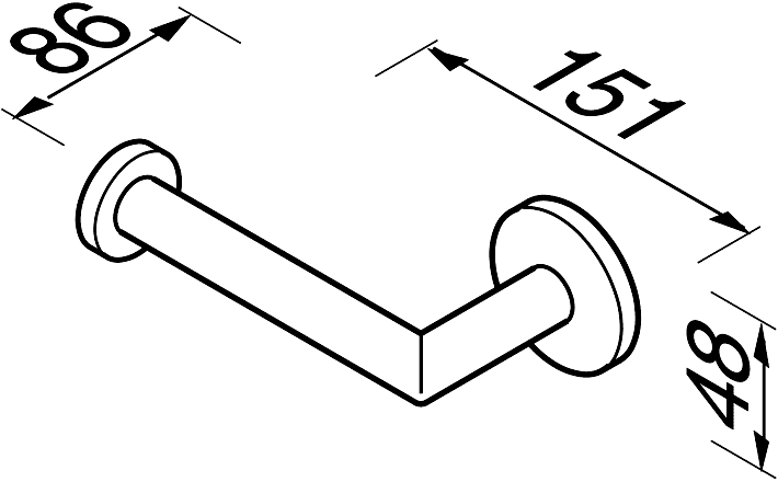 Geesa Nemox 916509-02 Держатель туалетной бумаги (хром)