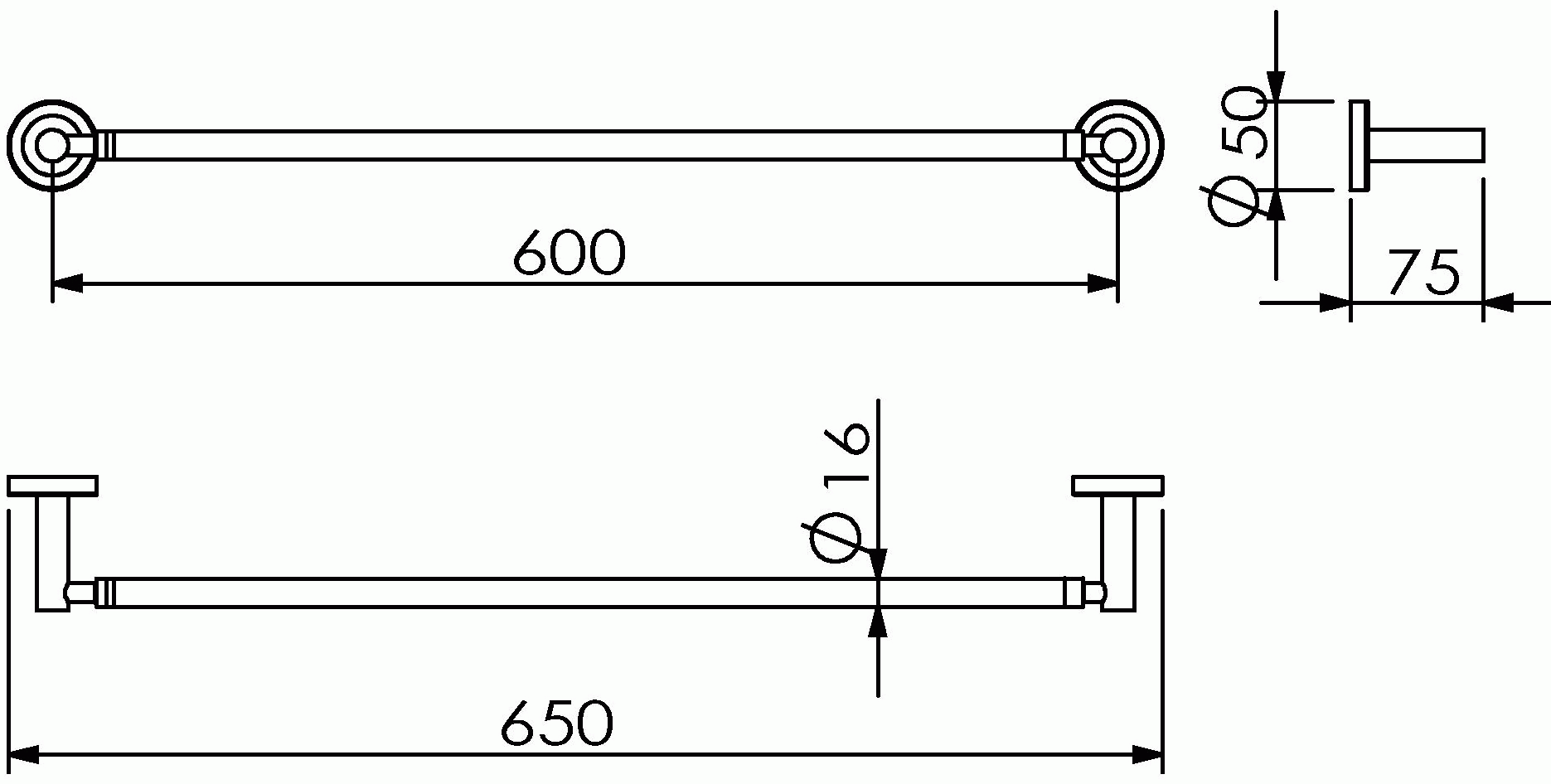 Langberger Burano 11001A Полотенцедержатель 60 см