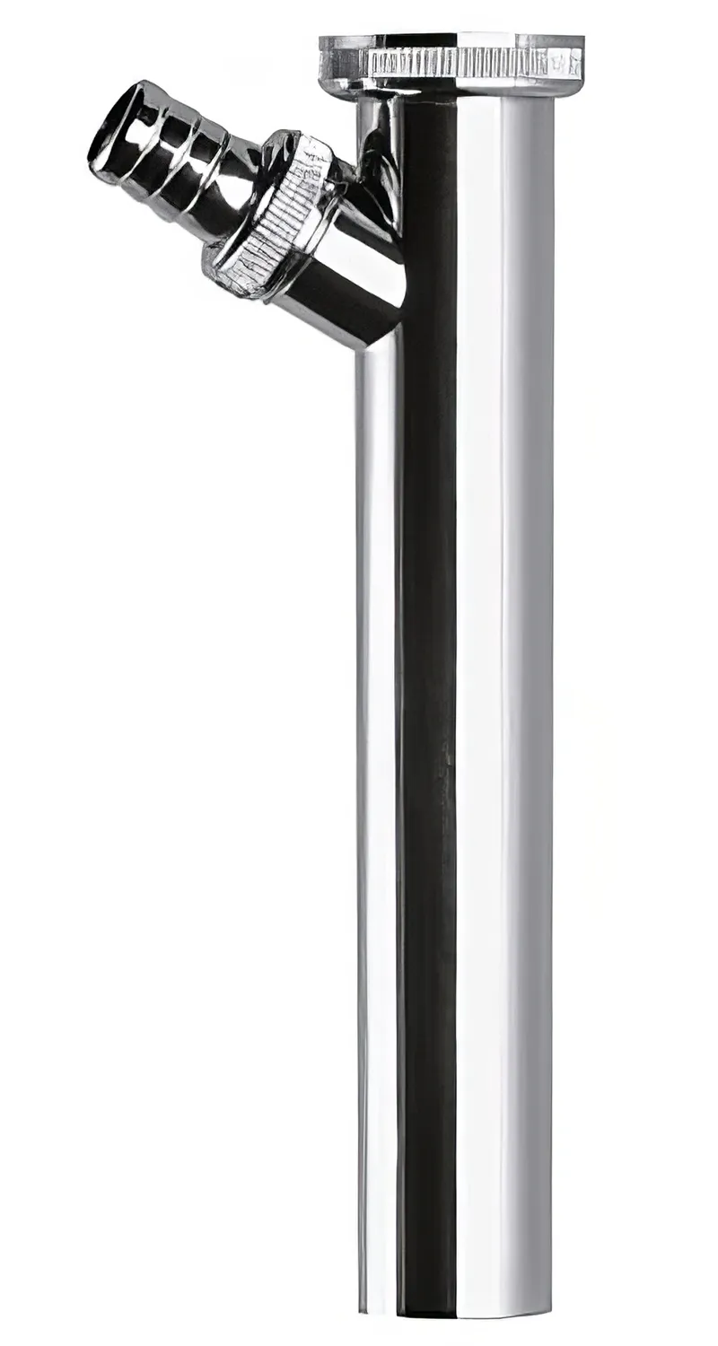 Remer 168 Патрубок Ø32x1-1/4" с отводом для бытовой техники (хром)