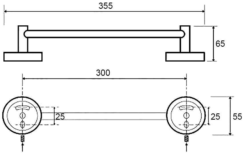 Bemeta Omega 104104012 Полотенцедержатель 30 см