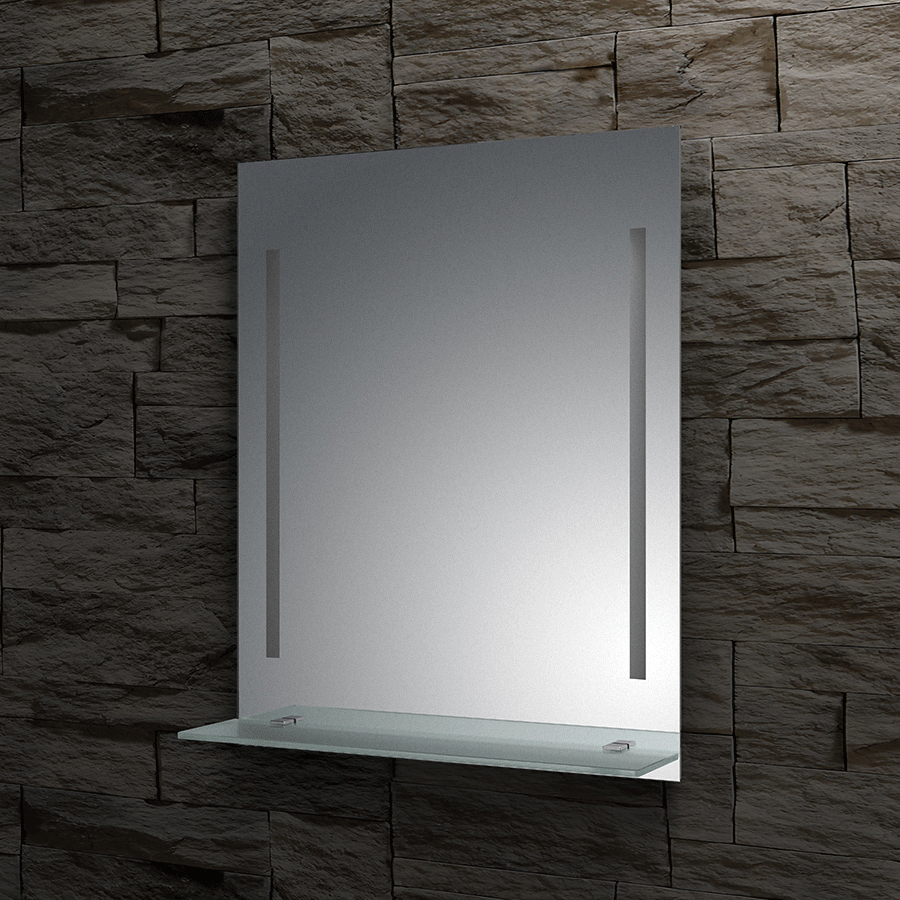 Evoform Ledline-S BY2167 Зеркало с полочкой со встроенными LED-светильниками 120x75