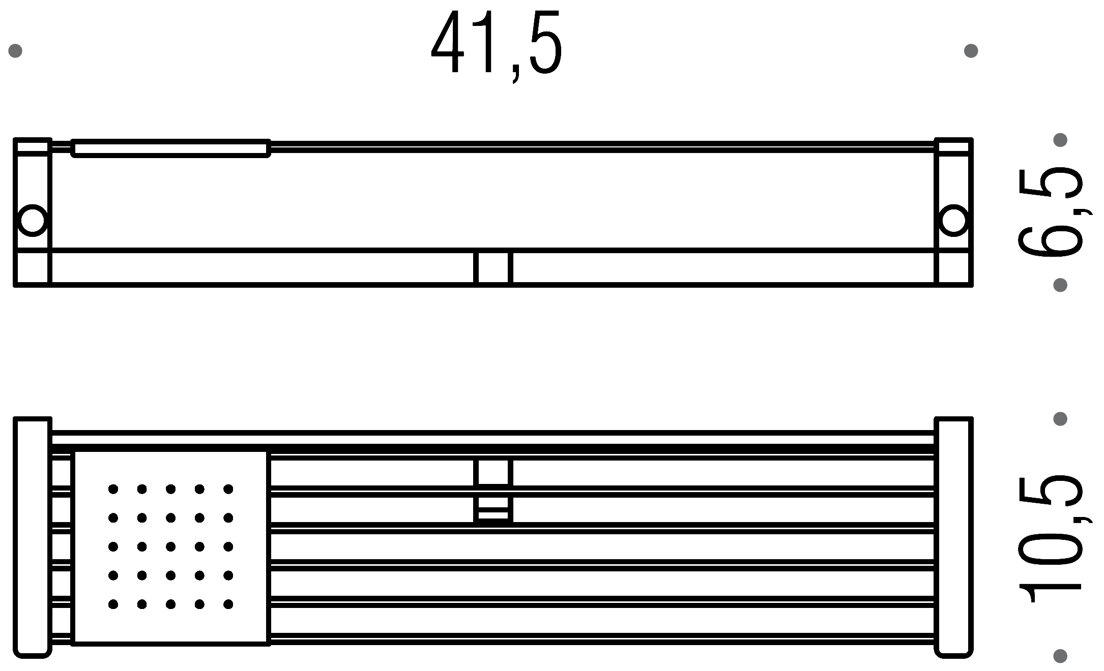 Colombo Time W4275 Полочка 41.5 см с крючками