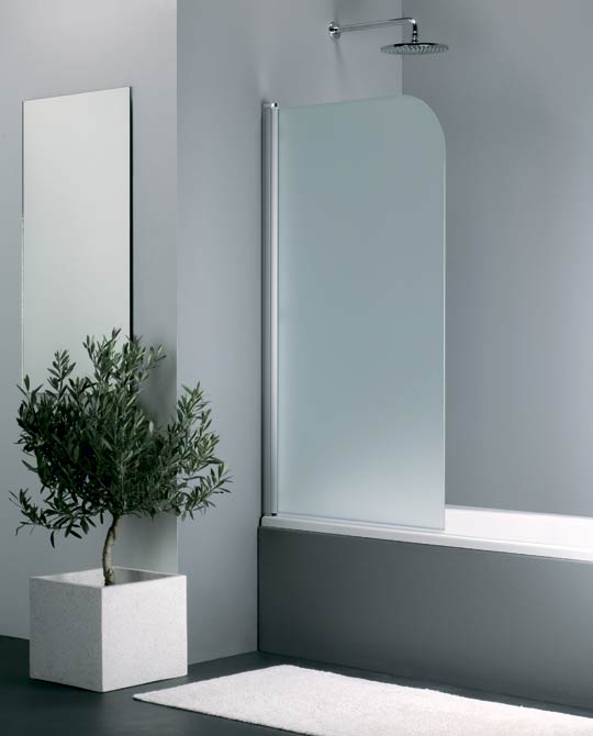 Provex Elegance 0003 KE 28SC-L  Штора 800x1425 для ванны шириной 80 см (матовое стекло)