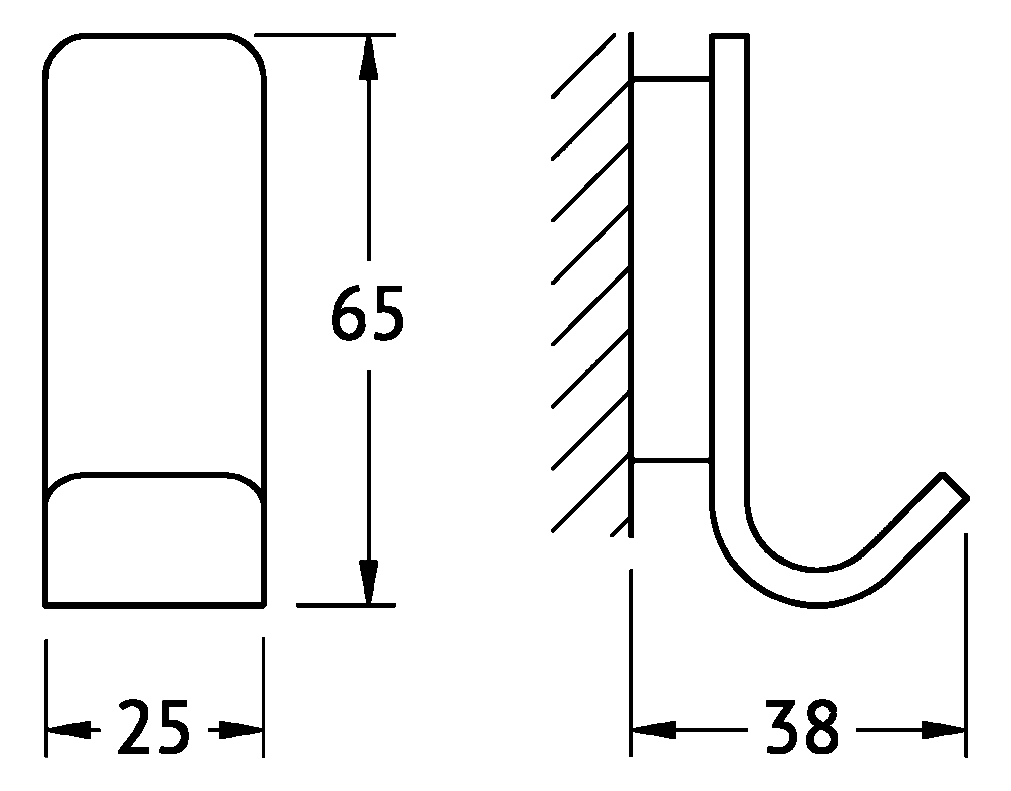 Artwelle Regen 8315 Крючок (хром)