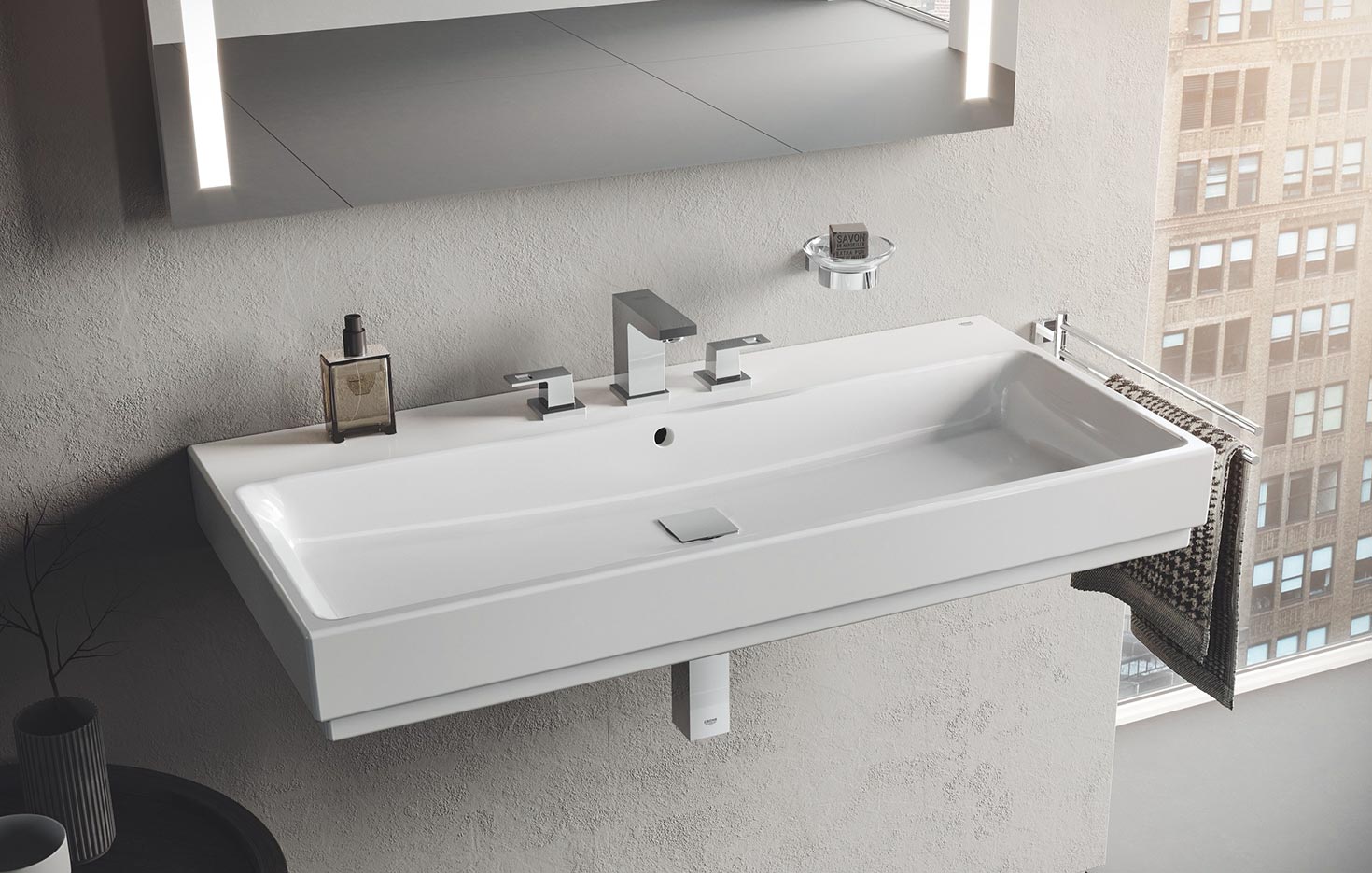 Grohe Cube Ceramic 39386 00H Раковина 1010x490