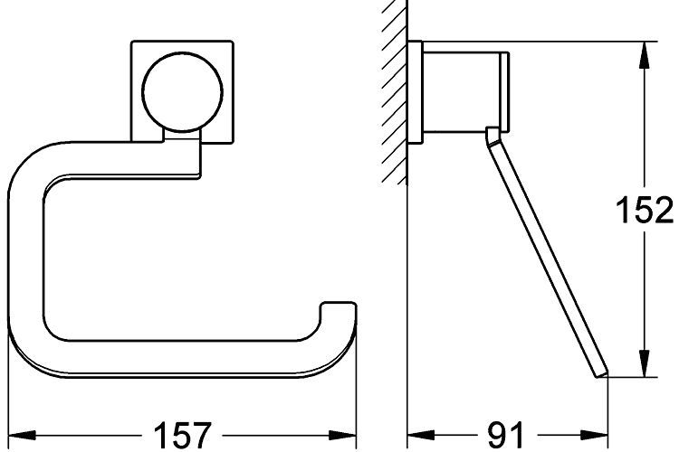 Grohe Allure 40279 000 Держатель туалетной бумаги