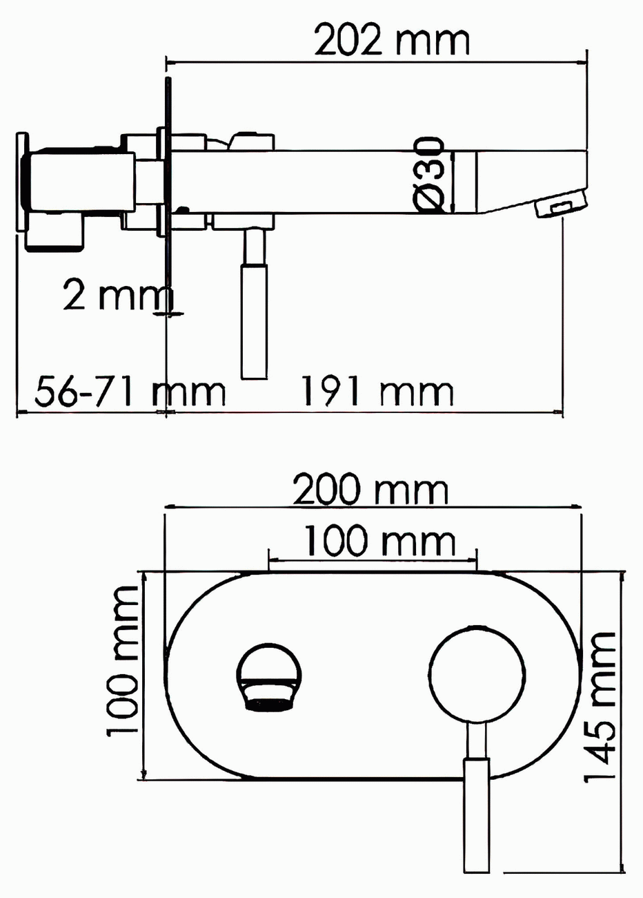 WasserKraft Main 4130 Встраиваемый смеситель для раковины