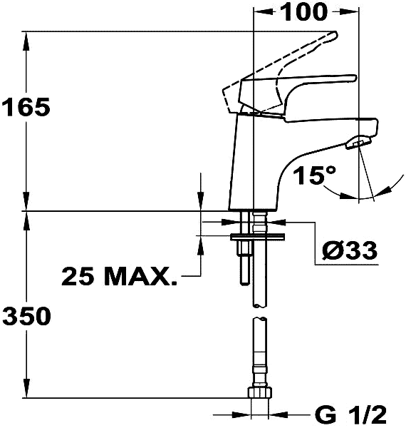 Mofem Junior Evo 150-0057-30 Смеситель для раковины без донного клапана