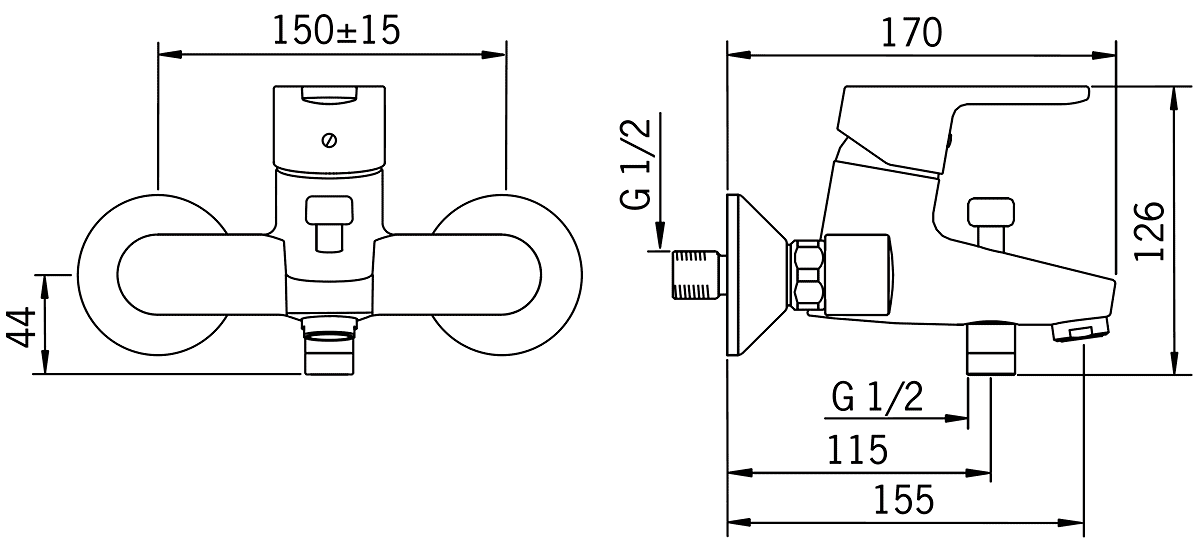 ORAS Aquita 2940U  Смеситель для ванны