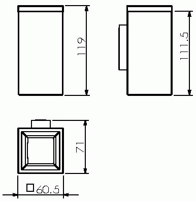 Langberger Vico 30011A Стакан настенный