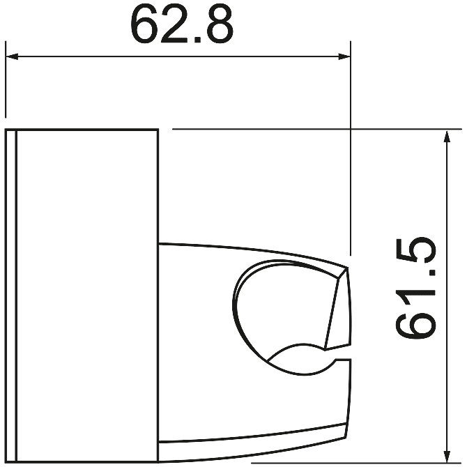 WasserKraft A014 Кронштейн для душа регулируемый