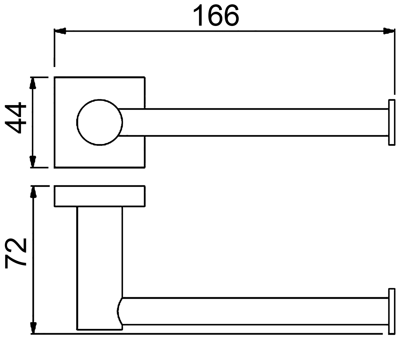 Timo Selene 12035/03 Держатель туалетной бумаги (чёрный)