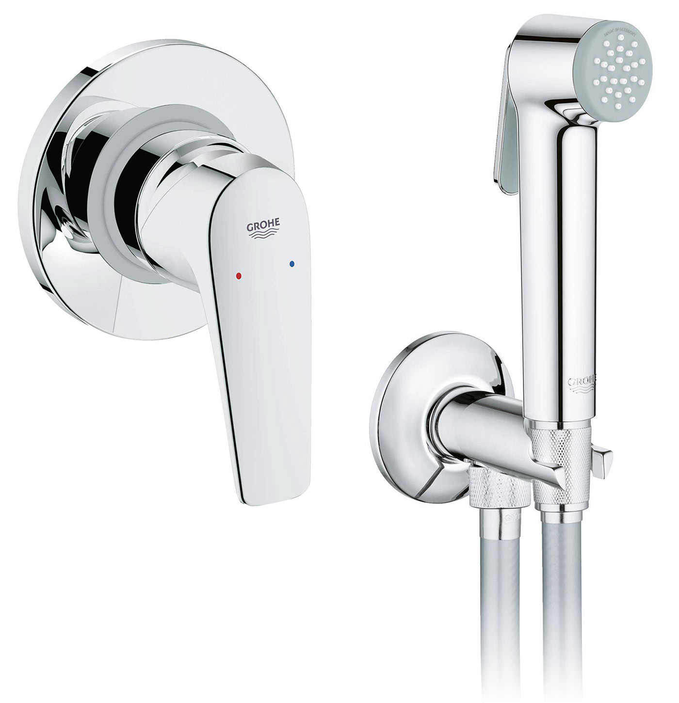 Grohe BauFlow 124903 Встроенный смеситель с гигиеническим душем