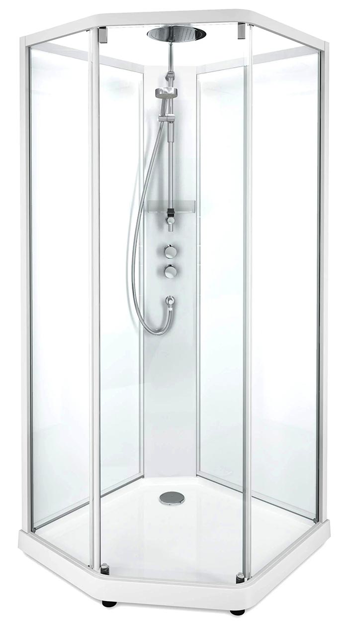 IDO Showerama 10-5 Comfort 558.205.311 Душевая кабина 80х90 (прозрачное/матовое/белый)