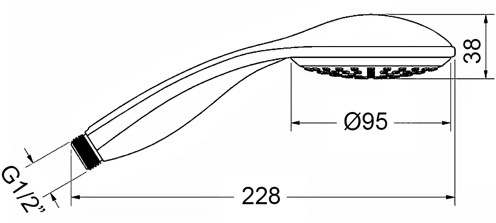 D&K DC1101701 Ручной душ