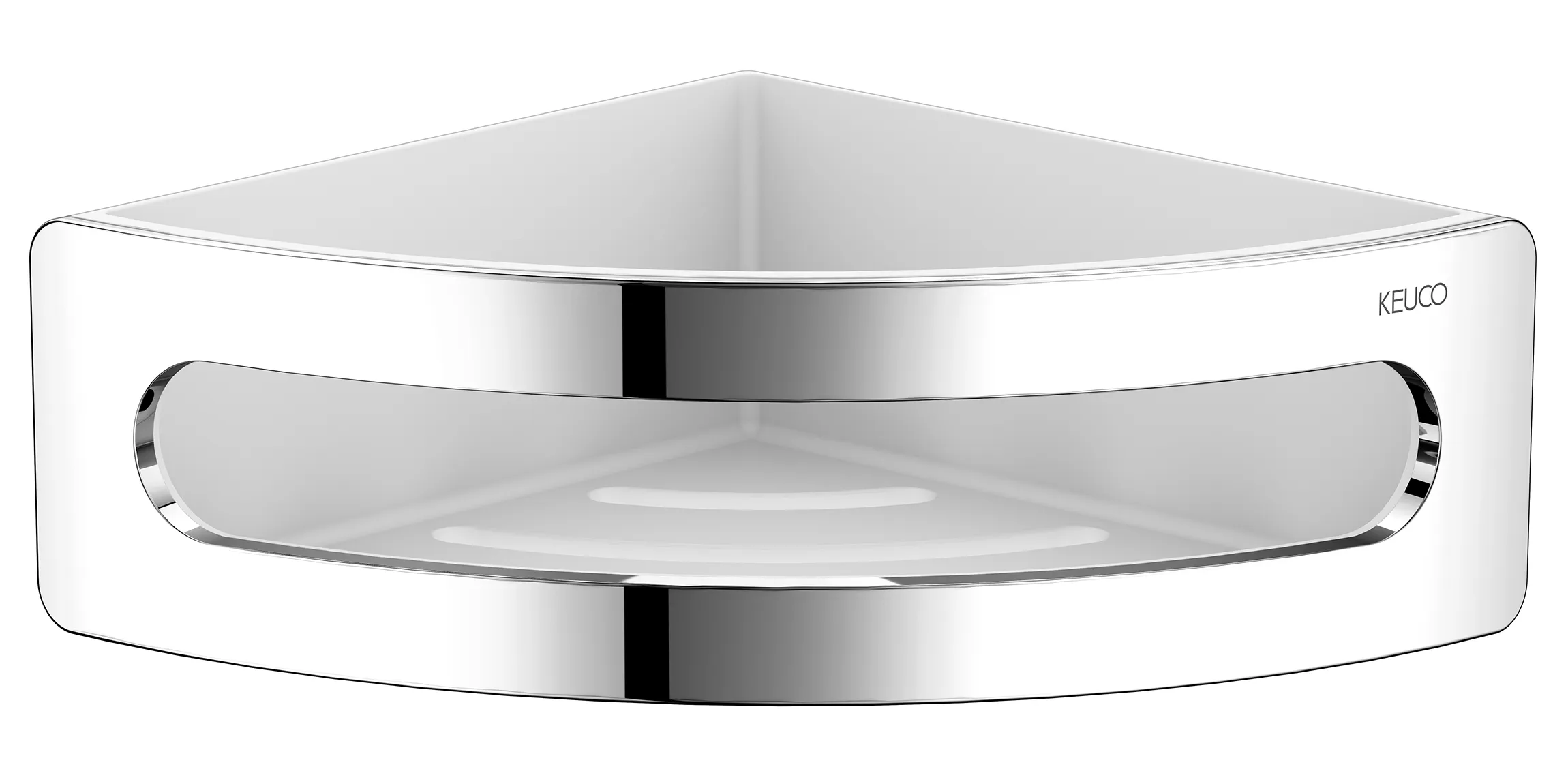 KEUCO Elegance 11657 010000 Полочка угловая (хром/белый)