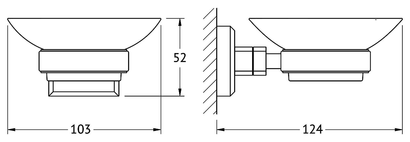 Artwelle Hagel 9922A Мыльница настенная (хром)