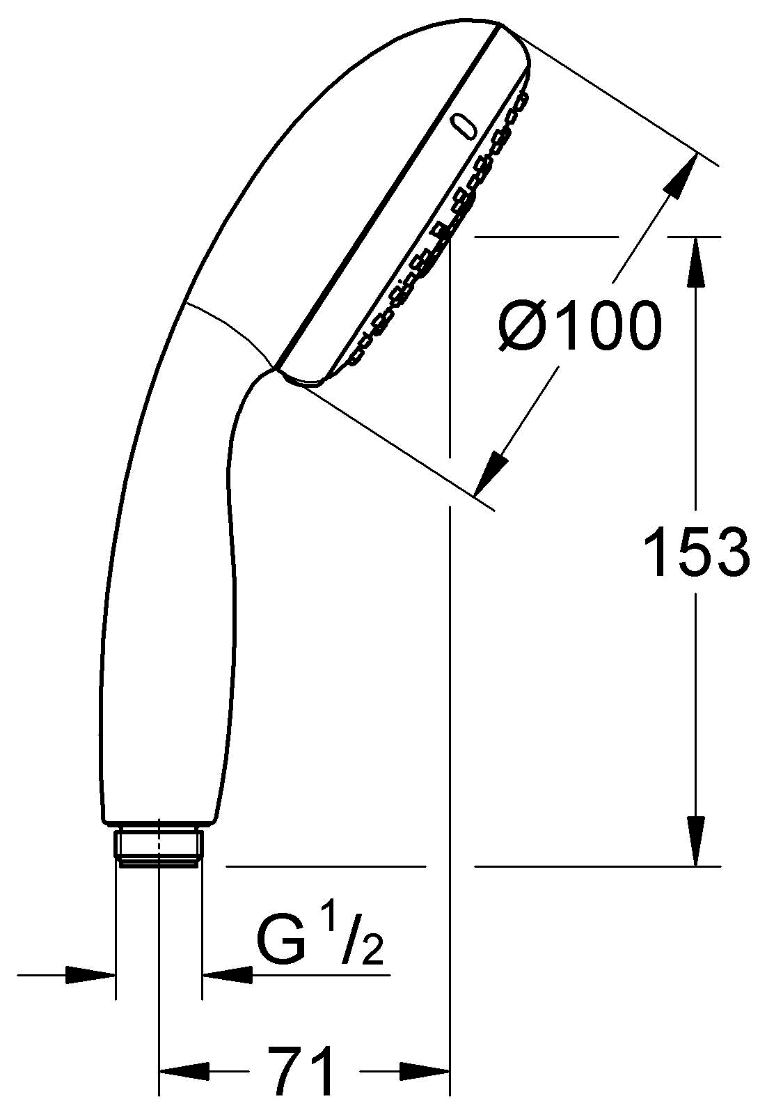 Grohe Tempesta 28261 002 Ручной душ (3 режима)