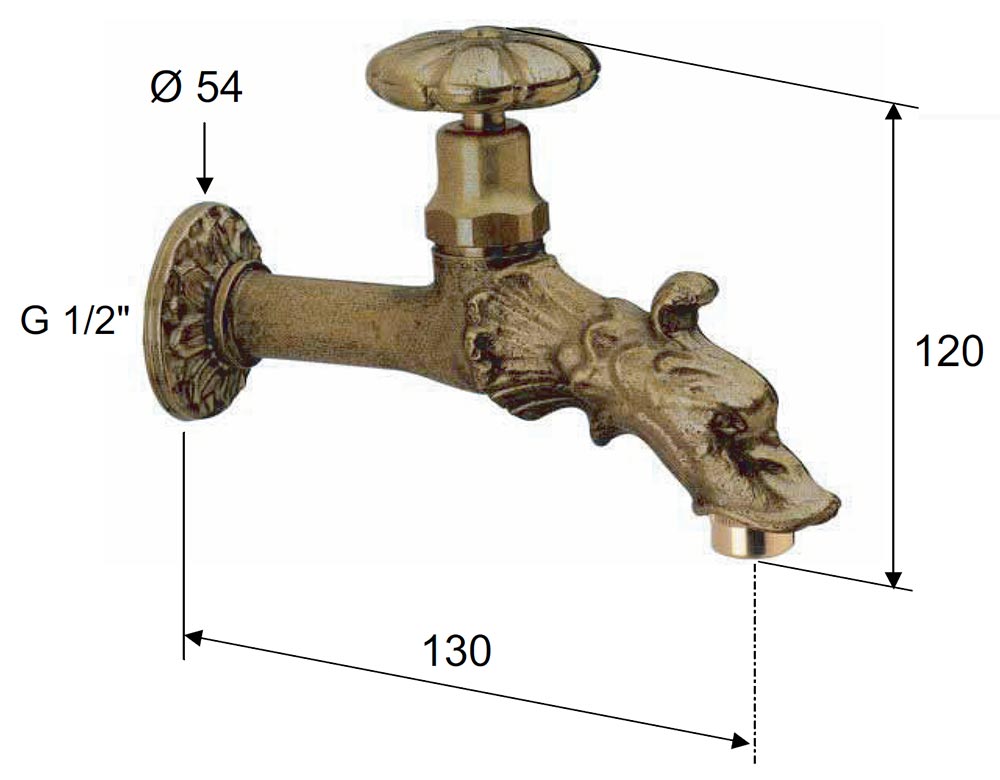 Remer 202MA Кран водоразборный садовый 1/2"