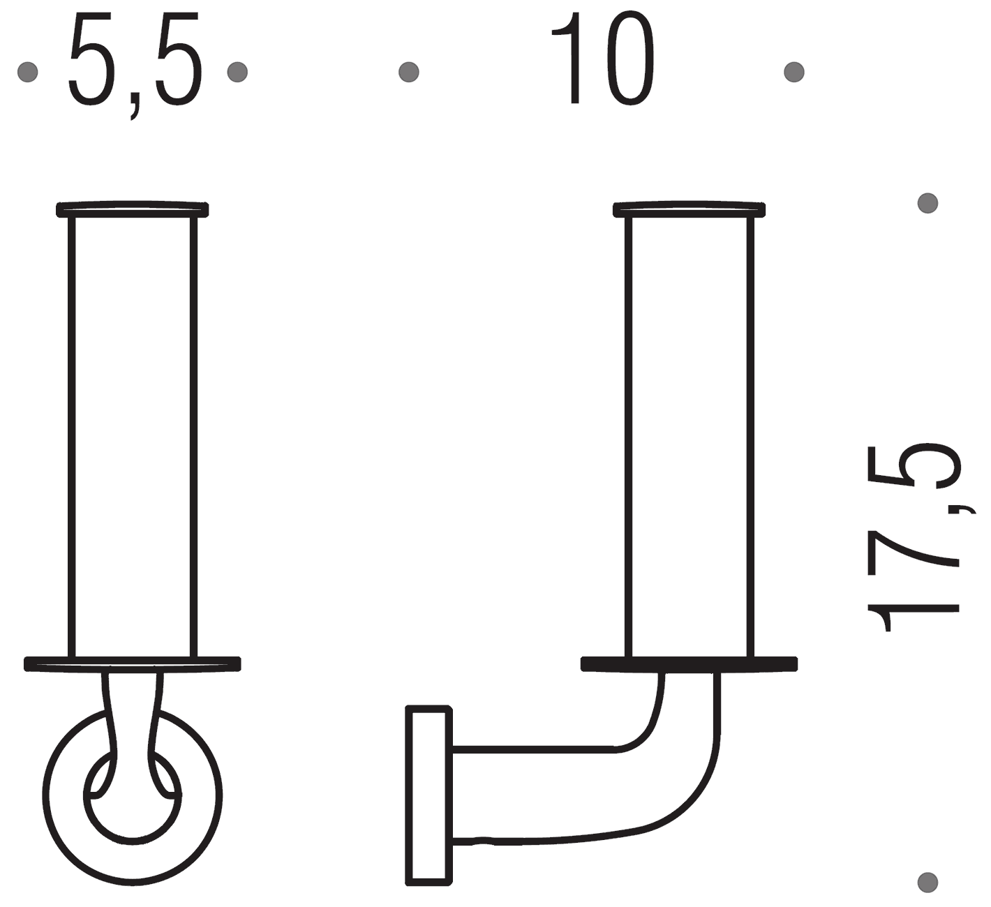 Colombo Basic B2790 Держатель запасного рулона туалетной бумаги