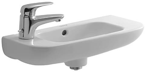 Duravit D-CODE 070650 92  Раковина 500х220 (смеситель слева)