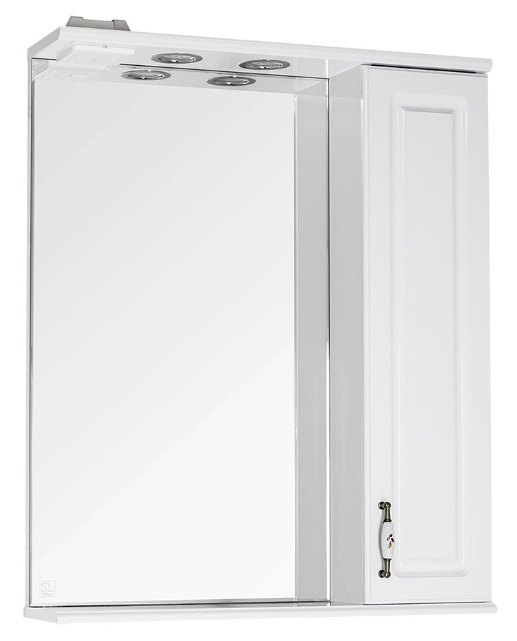 Style Line Олеандр-2 65/C Зеркало со шкафом (белый)