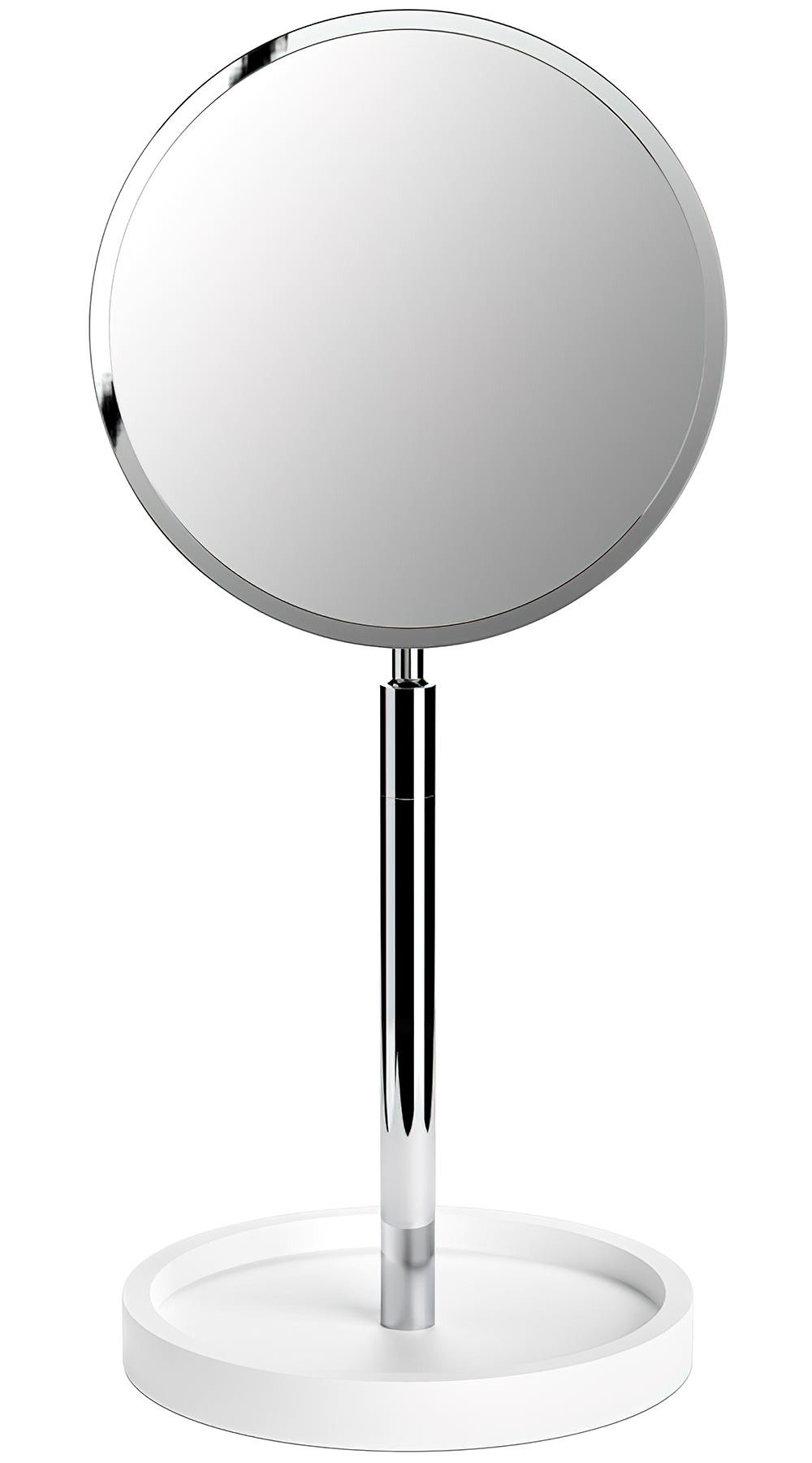 Decor Walther Stone 0972454 Косметическое зеркало настольное 4X (белный/хром)