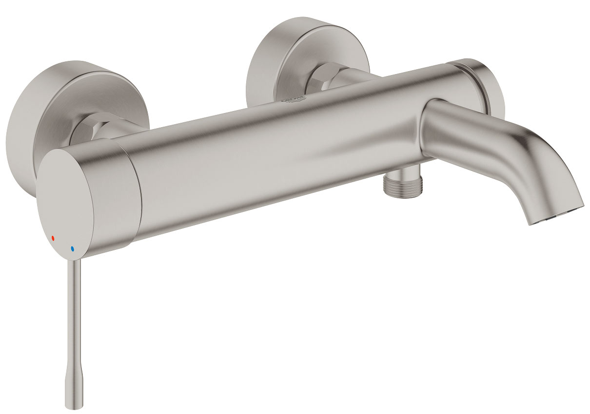 Grohe Essence+ 33624 DC1 Смеситель для ванны (сталь)