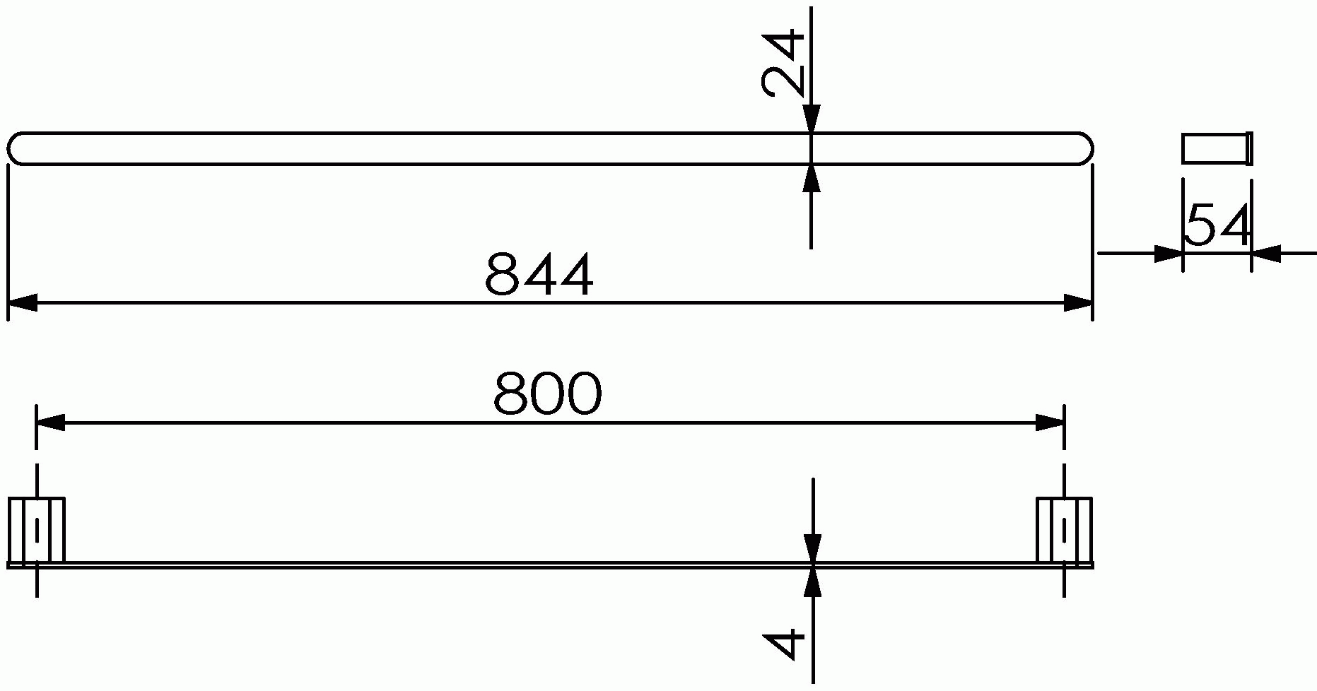 Langberger Lugano 24001C Полотенцедержатель 80 см