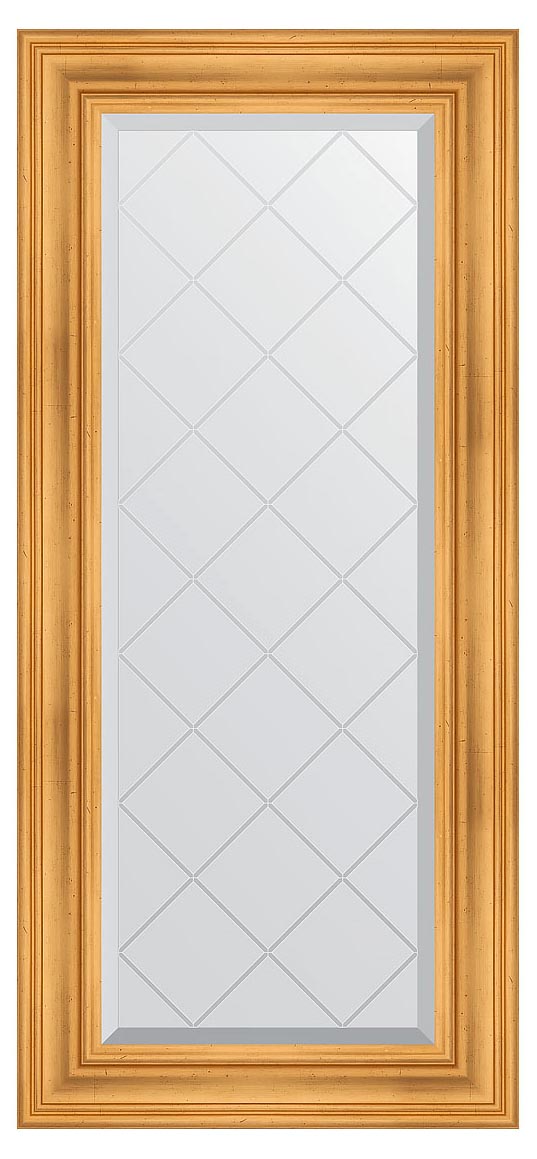 Evoform Exclusive-G BY4073 Зеркало с гравировкой в багетной раме 59x128