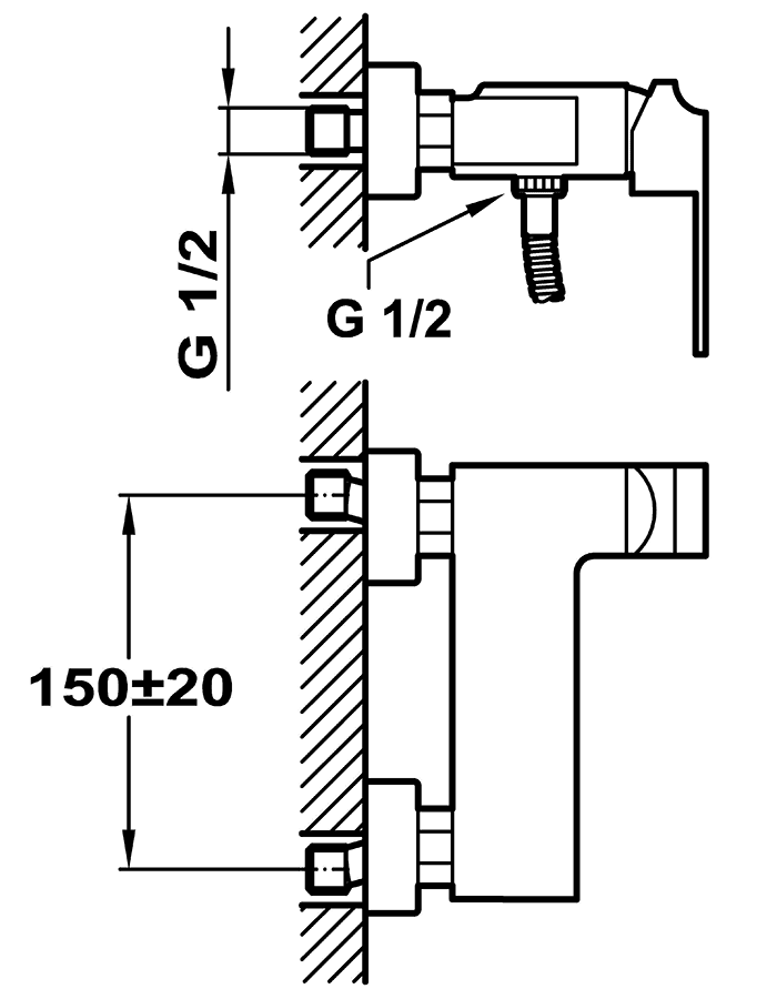 Teka Cuadro 38.231.02.0N Смеситель душевой (чёрный)