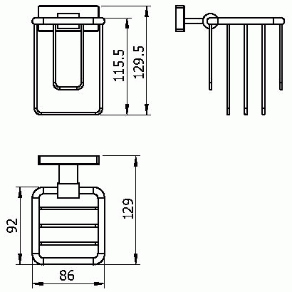 Langberger Alster 10974A  Держатель освежителя воздуха