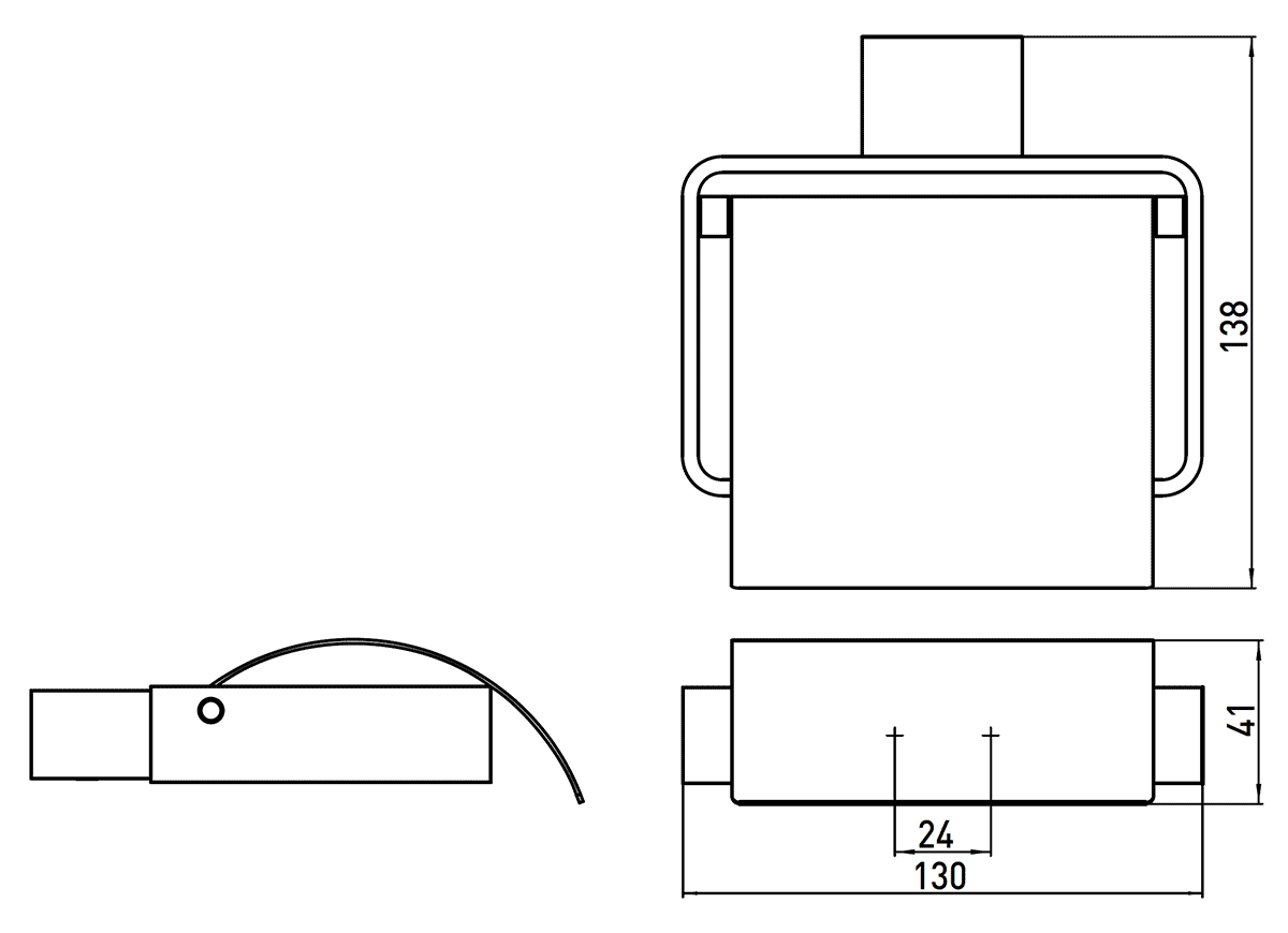 EMCO Loft 0500 001 00 Держатель туалетной бумаги с крышкой