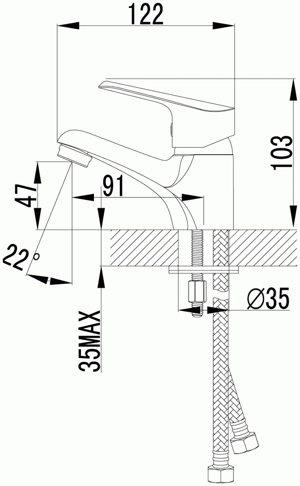 Lemark Partner LM6556C Смеситель для раковины