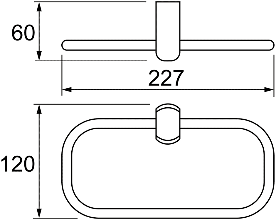 WasserKraft Berkel K-6860  Полотенцедержатель-кольцо