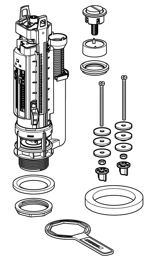 Geberit Type290 282.303.21.2 Смывное устройство для унитаза