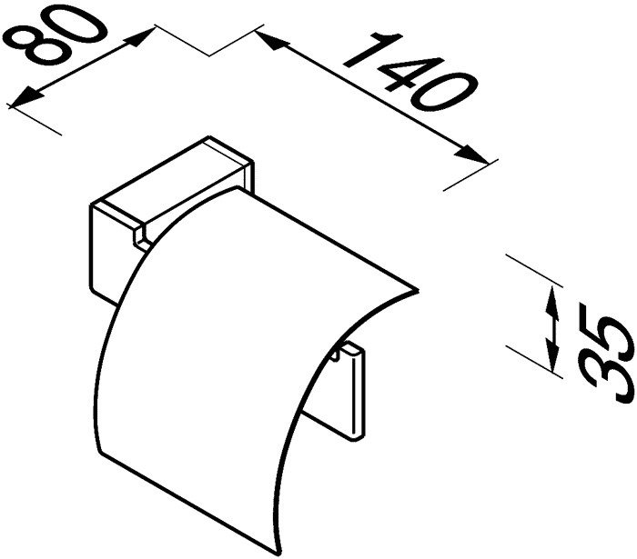 Geesa Modern Art 3508-02  Держатель туалетной бумаги с крышкой