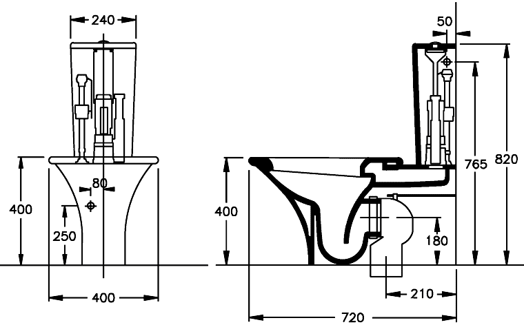 Hatria Sculture YXZ4/YOFS/YXXX  Унитаз-компакт с крышкой SoftClose