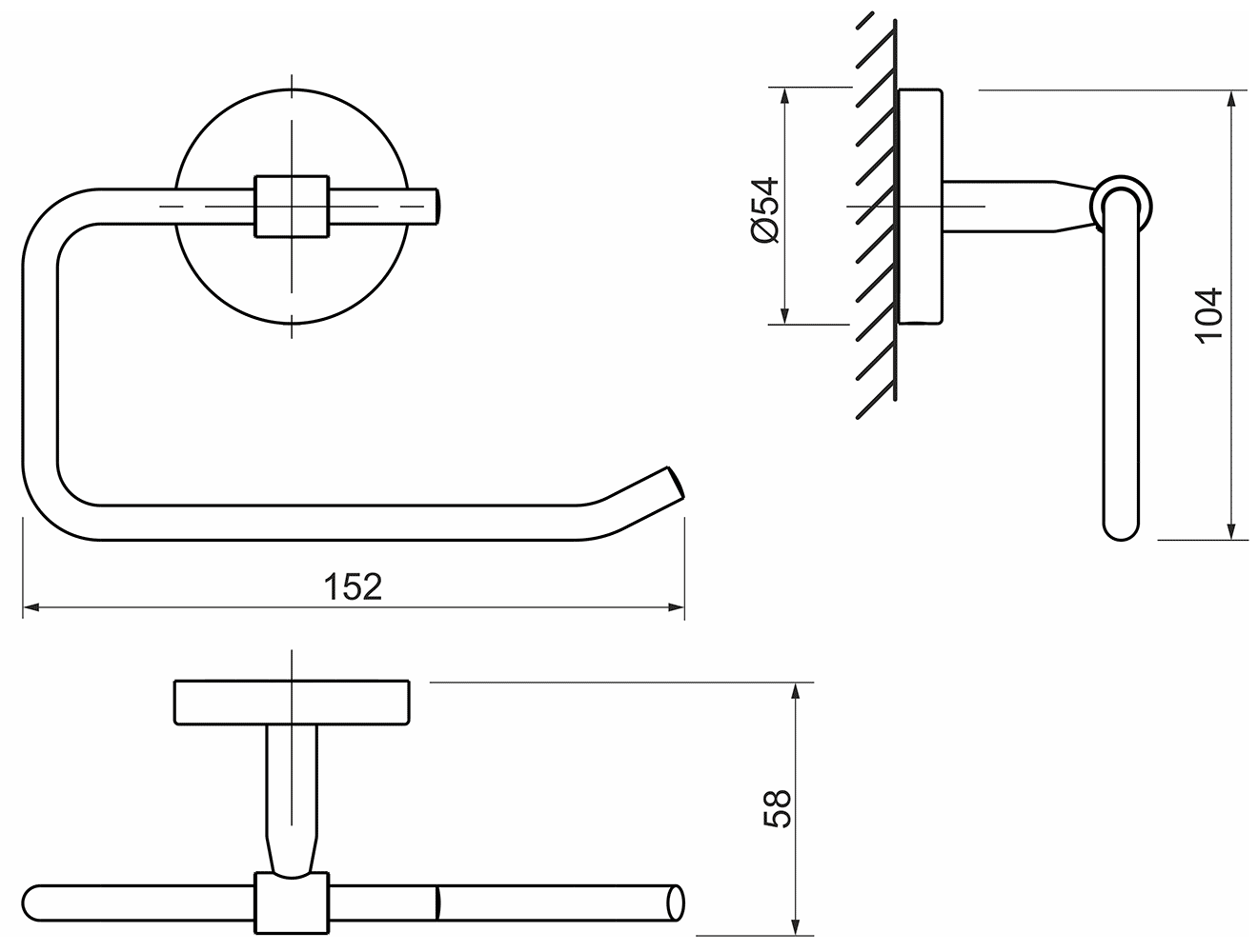 Grohe BauCosmopolitan 40457 001 Держатель туалетной бумаги