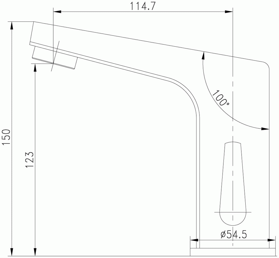 Lemark Project LM4655CE Смеситель для раковины электронный