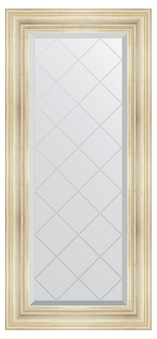 Evoform Exclusive-G BY4074 Зеркало с гравировкой в багетной раме 59x128