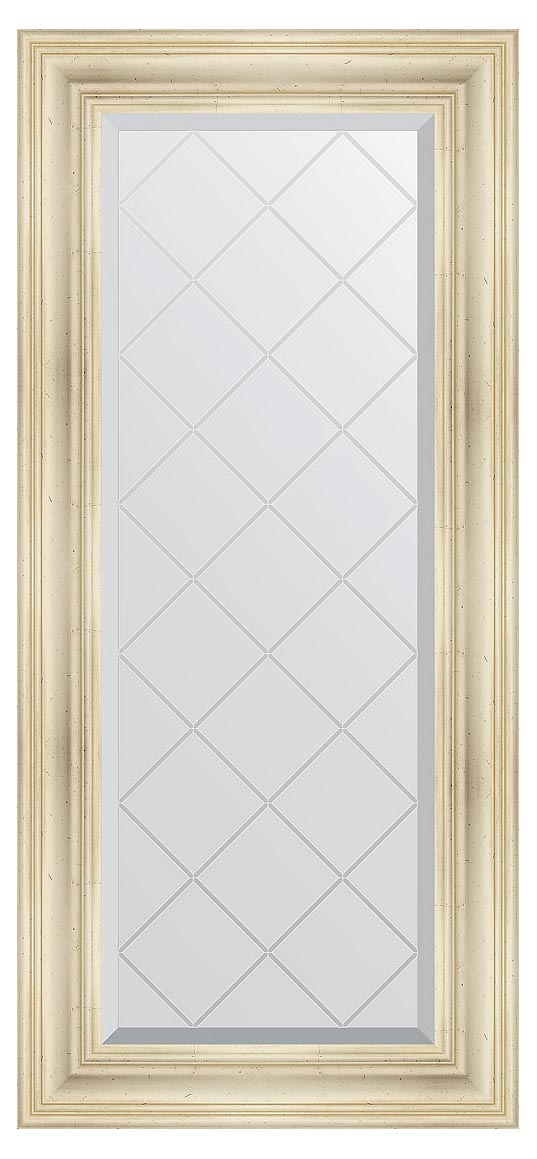 Evoform Exclusive-G BY4074 Зеркало с гравировкой в багетной раме 59x128
