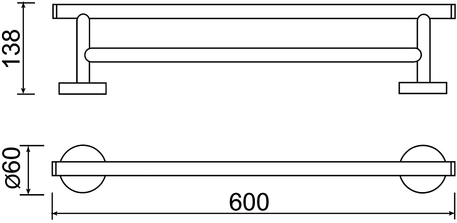 Mofem Fiesta 501-1011-00 Полотенцедержатель двойной