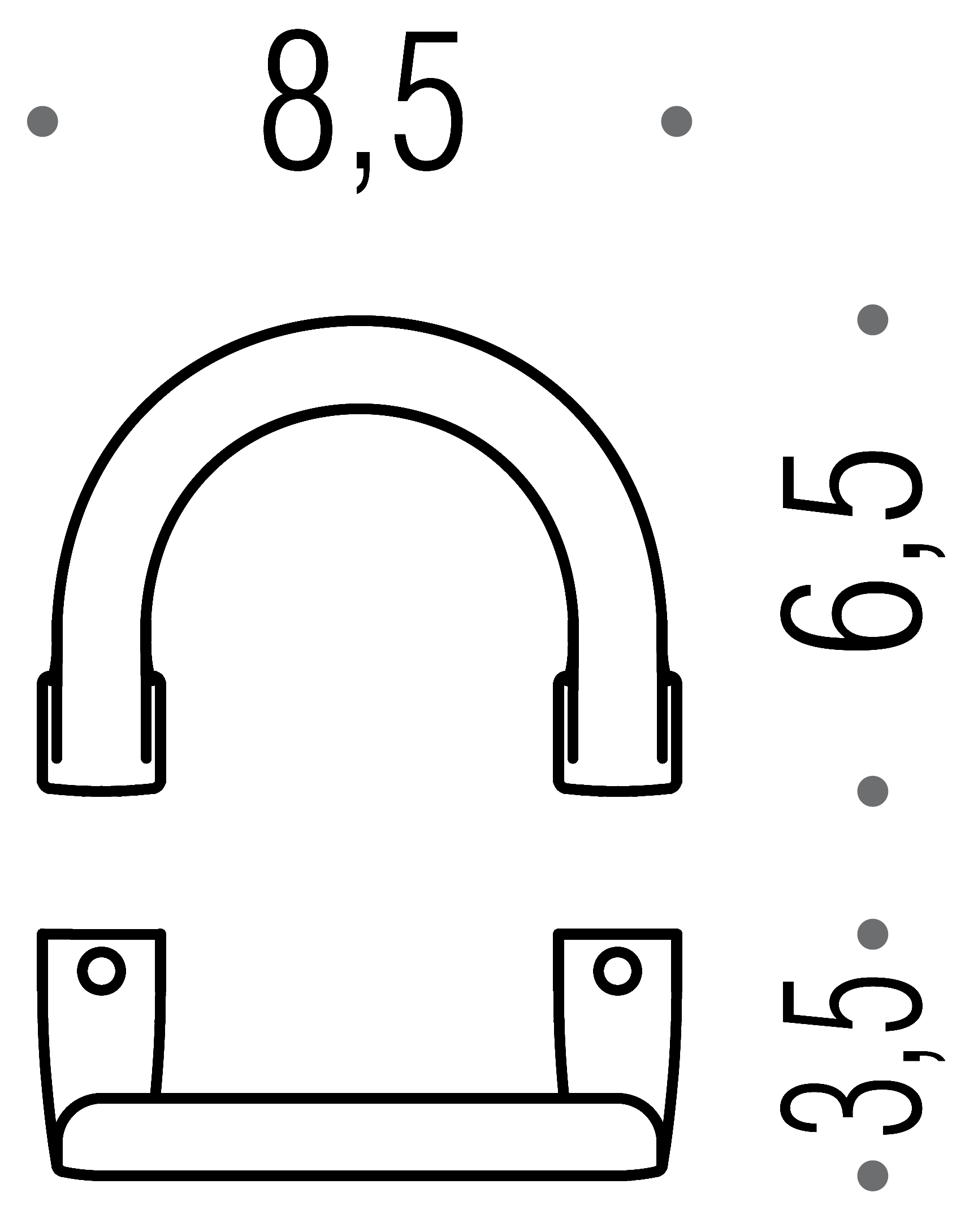 Colombo lulu LC47 Крючок большой (хром)